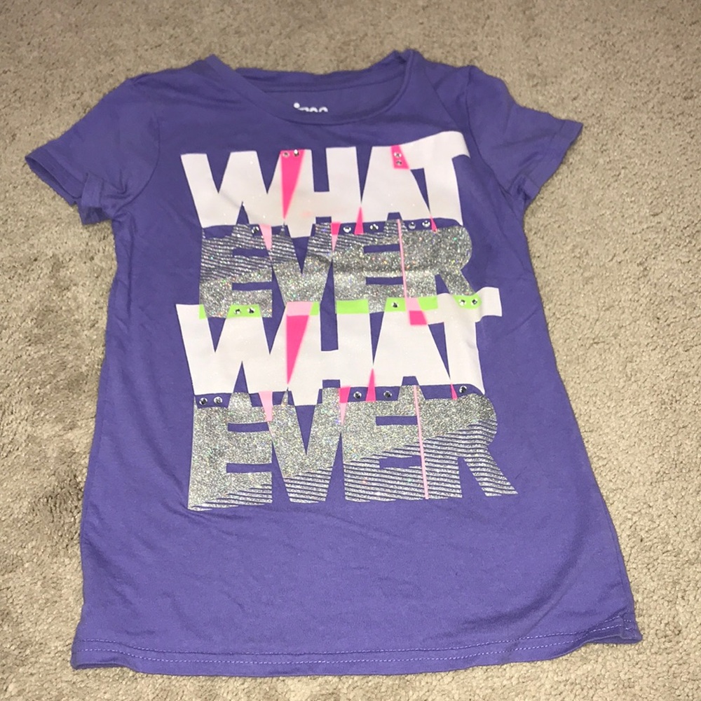 4 USED 7/8 (medium) girl t-shirts